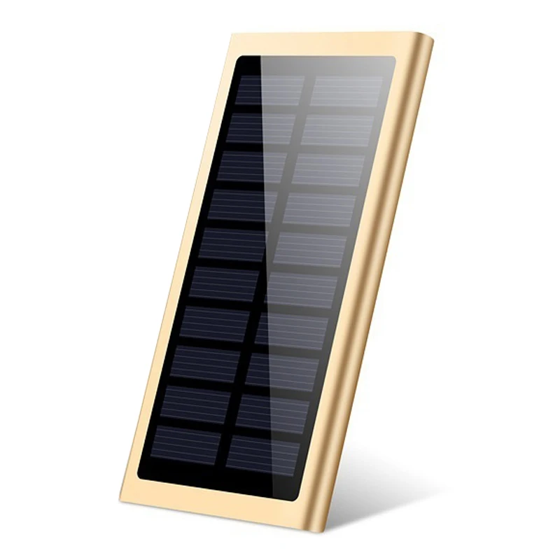Xiaomi Solar power Bank 30000 мАч 2 USB Батарея банк Аксессуары для мобильных телефонов Карманный Портативный купить 2 получить скидку 10% дропшиппинг - Цвет: Gold 30000mAh