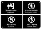 Металлические вывески для улицы без разгрузкиобщественный доступтревожный сигналSoliciting металлический знак 8X12 дюймов