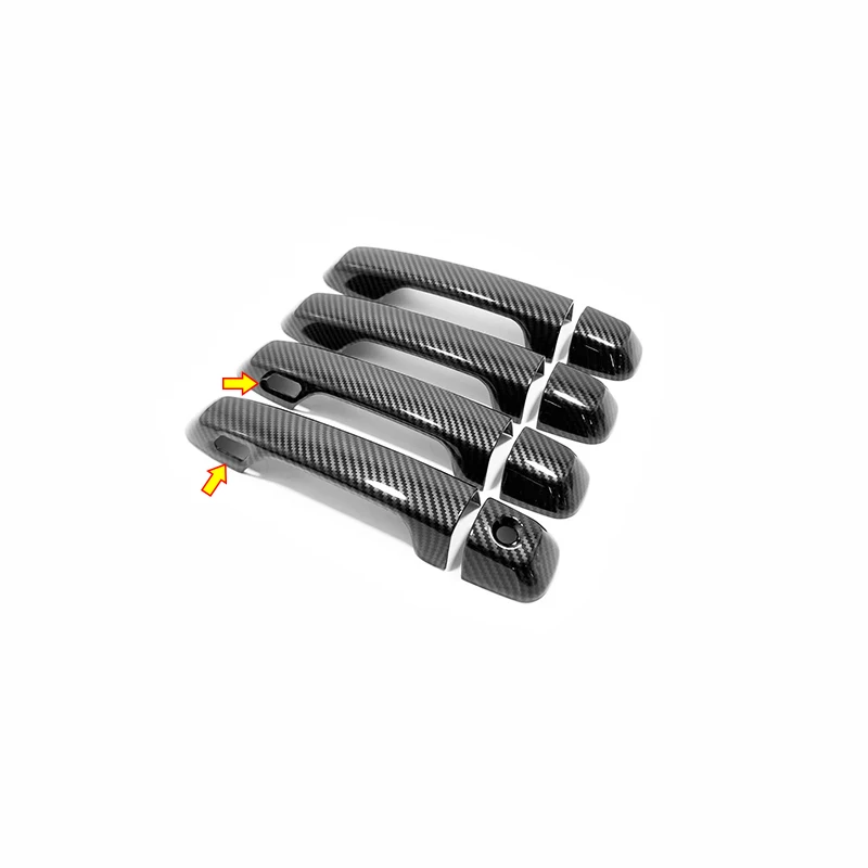 For Toyota Land Cruiser Prado J150 150 2010-2018 ABS Carbon fiber Car Door Handle bowl Cover Trim Accessories Styling 16pcs | Автомобили и