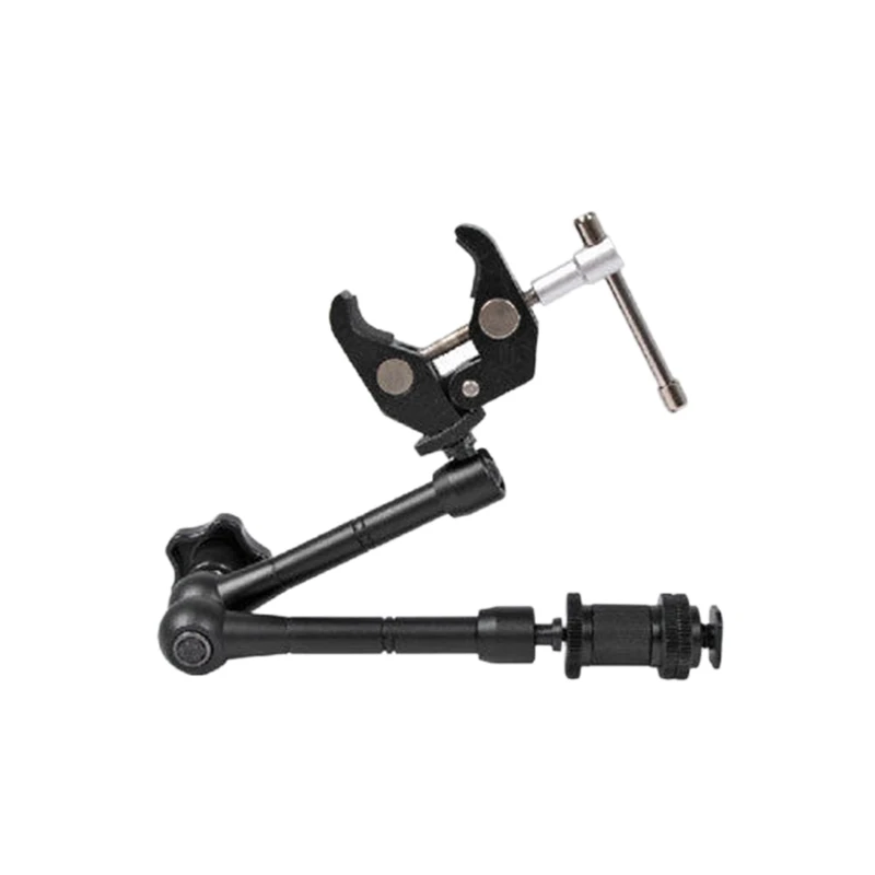 

2Pcs 11 Inch Adjustable Articulating Magic Arm + Super Clamp for LED Light DSLR Rig LCD Monitor