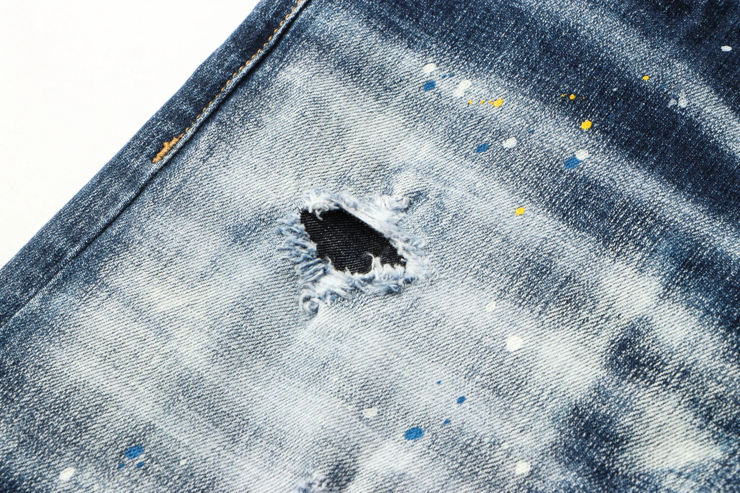 European Nightclub style dsq brand black Italy jeans luxury Men denim trousers Patchwork Slim letter jeans Pencil Pants for men