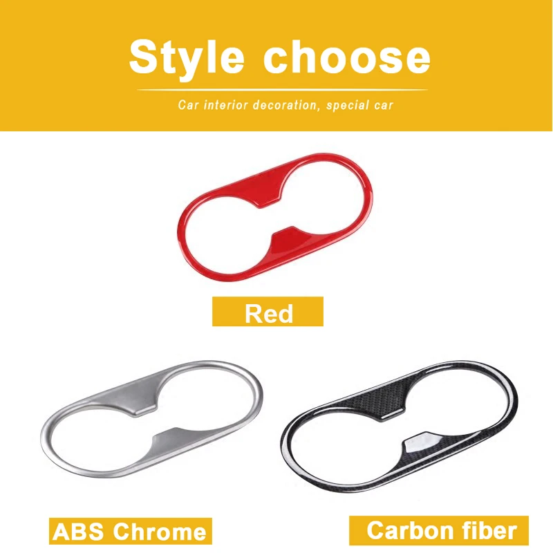 Автомобильный Стайлинг внутренней задней ряду стакана воды рамка Обложка