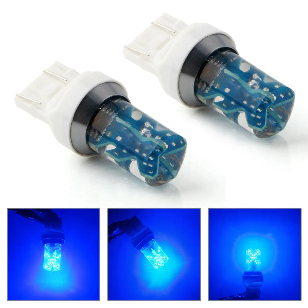 

LED 7443 Strobe LED Bulbs Light Reverse Strobe T20 2Pcs 48SMD Backup COB