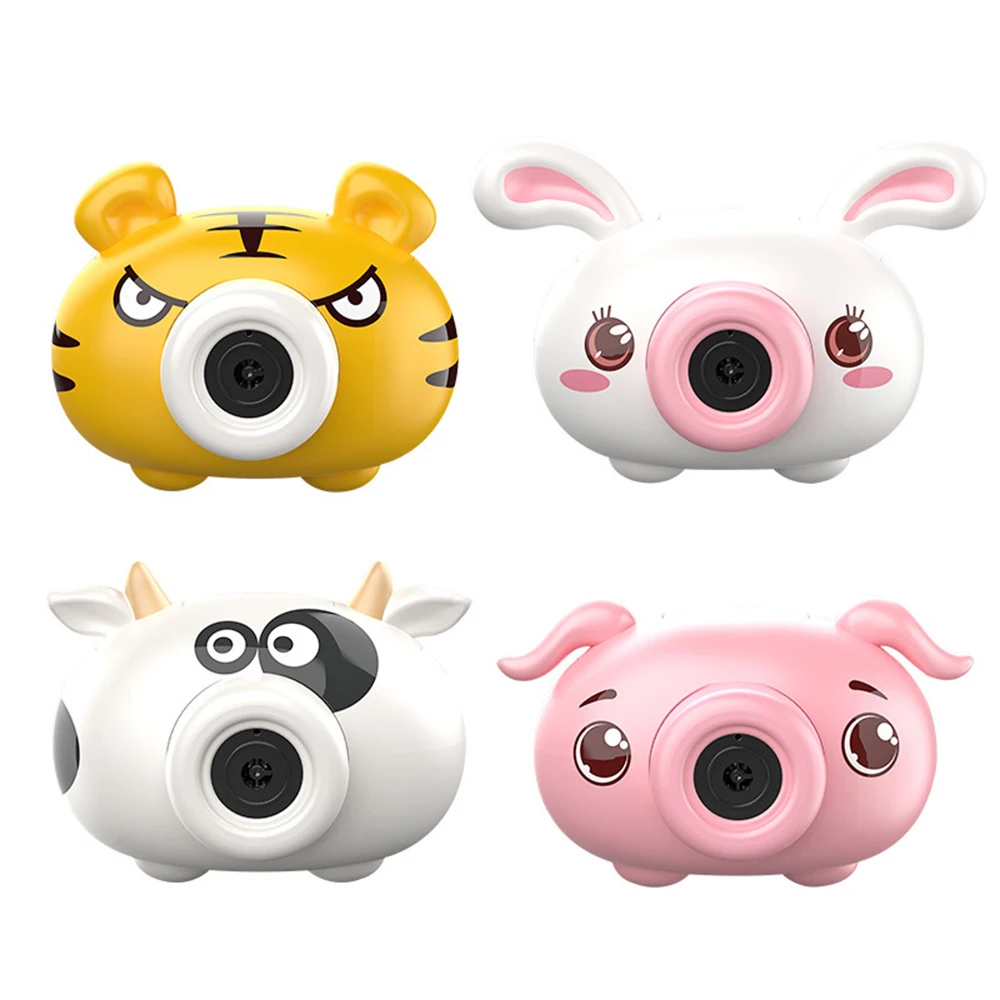 

New Giant Bubble Cute Cartoon Pig Camera Baby Bubble Machine Outdoor Automatic Maker Gift For Bath Kids Toys Party Stuff