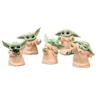 Оригинальная Коллекционная экшн-фигурка йода для маленьких малышей, игрушки для детей из Звездных Войн, 4-6 см, мини-модели кукол Диснея, рождественские подарки для детей