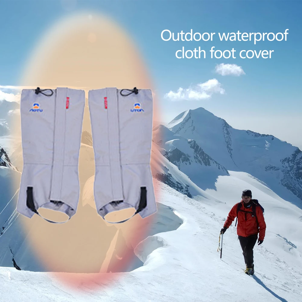 

Aotu AT8909 Climbing Skiing Waterproof Snow Leg Gaiters Leg Guard Cover Newest Waterproof Outdoor Hiking Walking Climbing