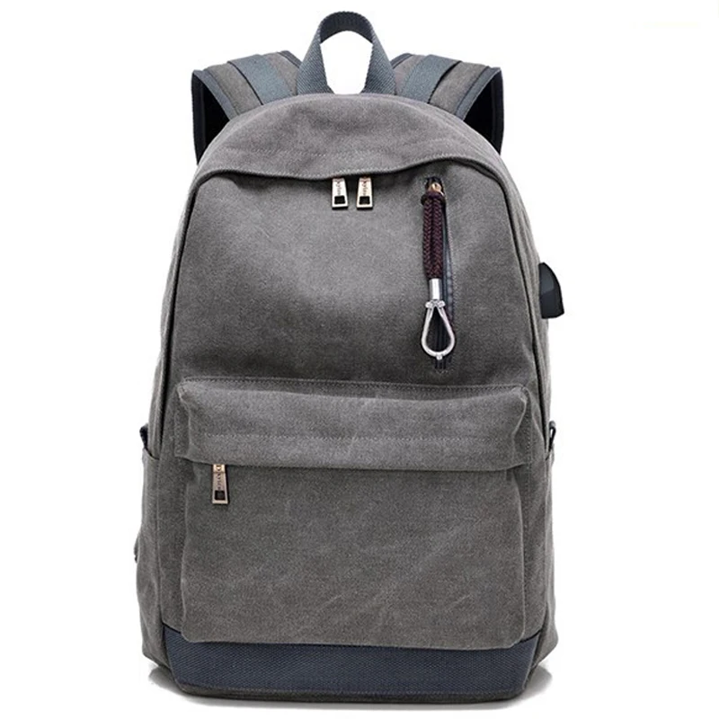 

Vintage Canvas Laptop Backpack Bags For Men and Women Fashion Travel Leisure Backpack Retro Casual Bag School Bags Teenager H293