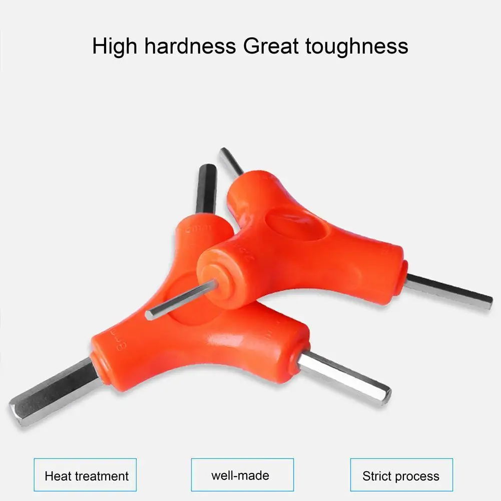 

Y-shaped Allen Wrenches Portable Bicycle Three-head Combination Hexagonal Wrench Tool Bicycle Wrench Repair Tool Kit