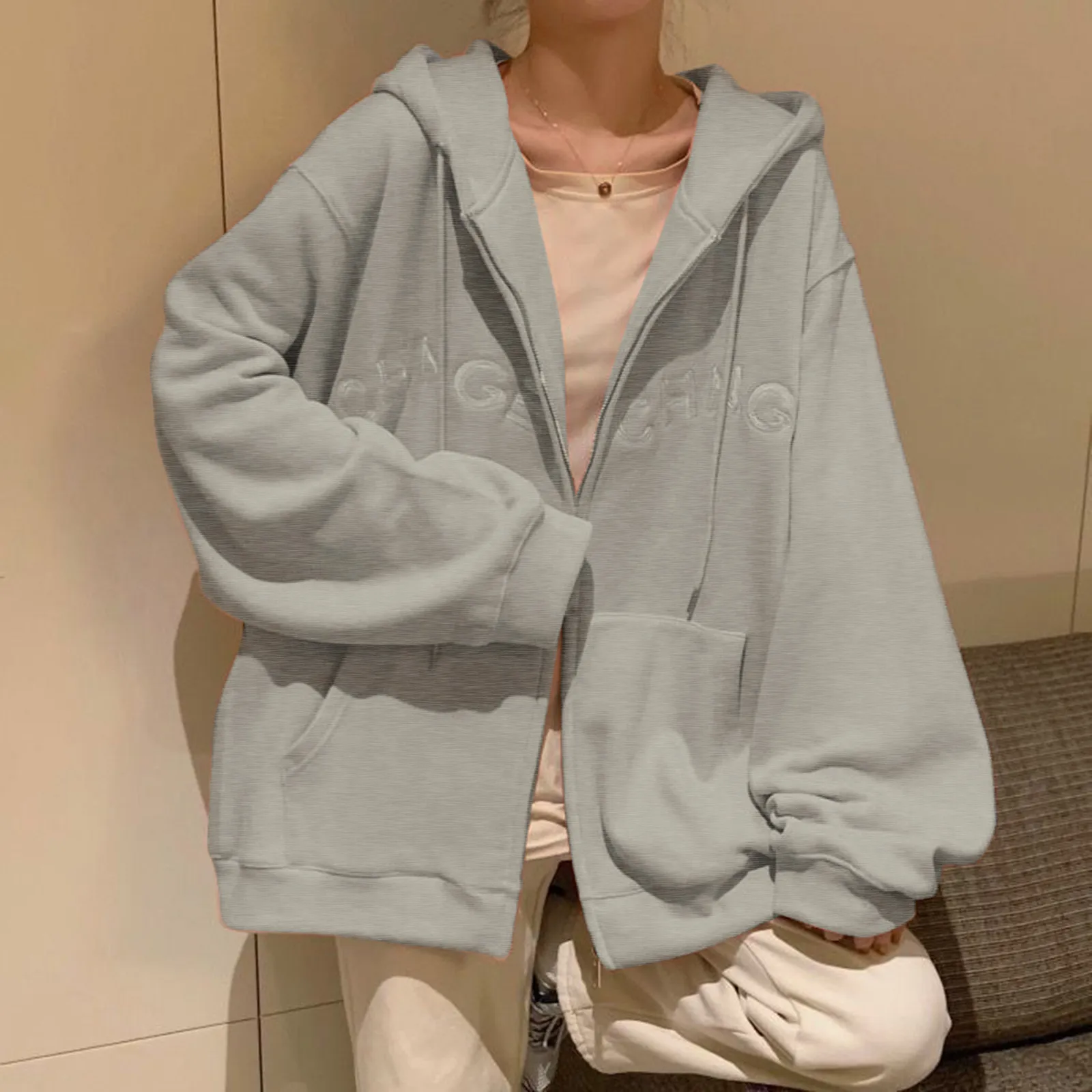 Женские однотонные свитшоты в наличии Высококачественная Асимметричная