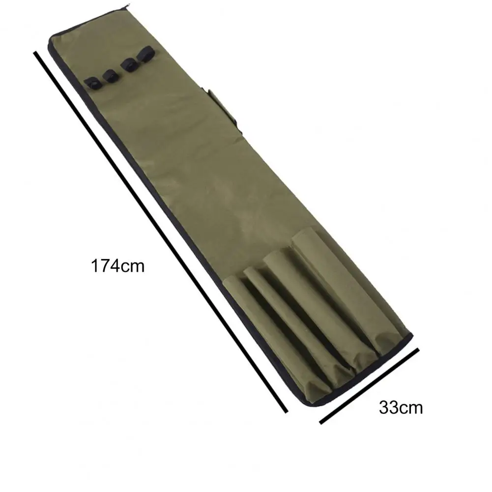 

Outdoor Fishing Double-Layer Large Capacity Fishing Rod Bag Multifunctional Foldable Wear Resistant Fishing Rod Carrier Pouch