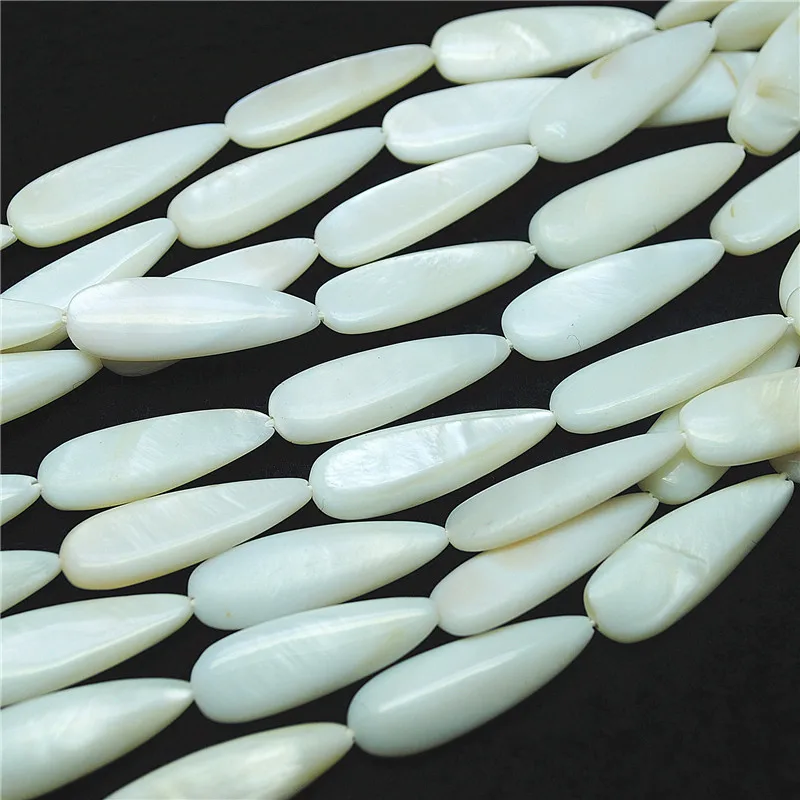 13PCS Nature Mother Of Pearl String 10x30MM Long Women's Earring Teardrop Shape Good Quality Free Shipping Wholesale Price | Украшения