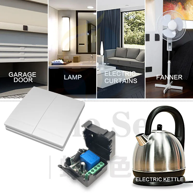 86 настенная панель 433 МГц Универсальный беспроводной пульт дистанционного