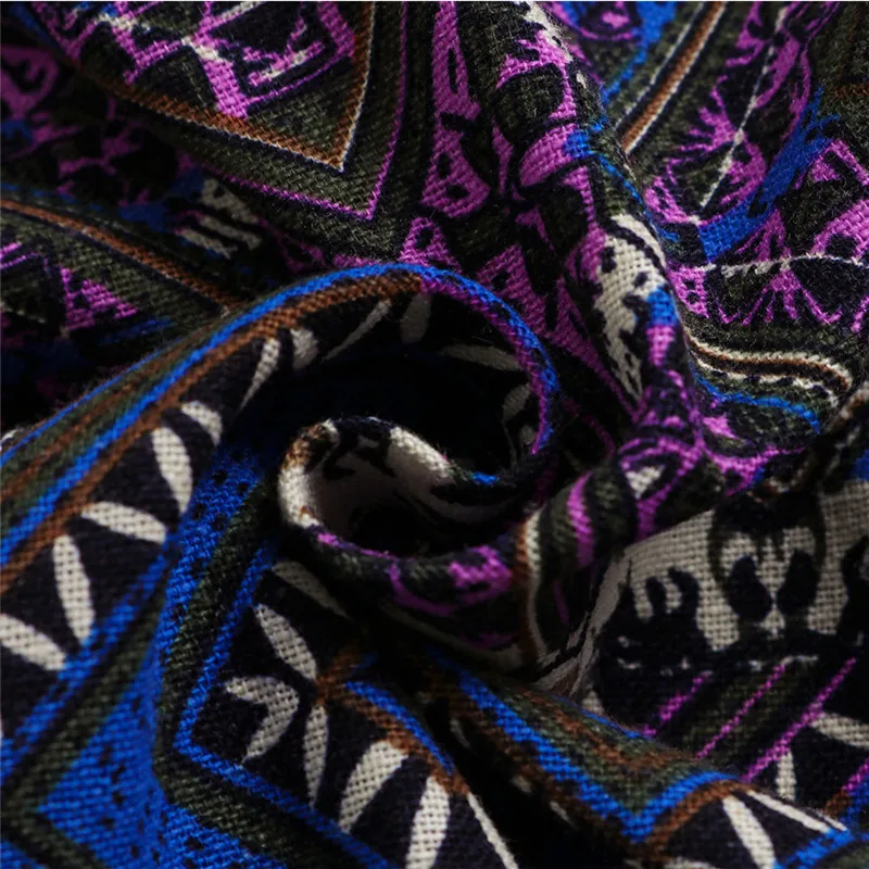 Гавайские мужские рубашки, 5XL, приталенные, хлопковые, с цветочным рисунком, с коротким рукавом, с отложным воротником, изогнутый подол размера плюс, топы, Camisa, летние, INCERUN