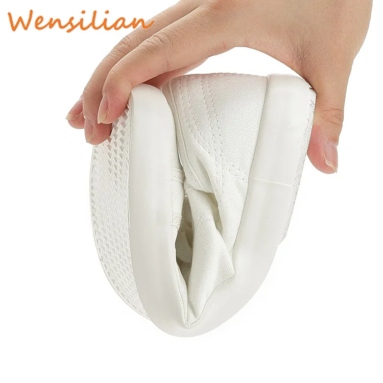 Женские парусиновые кроссовки Белые Повседневные из вулканизированной кожи на