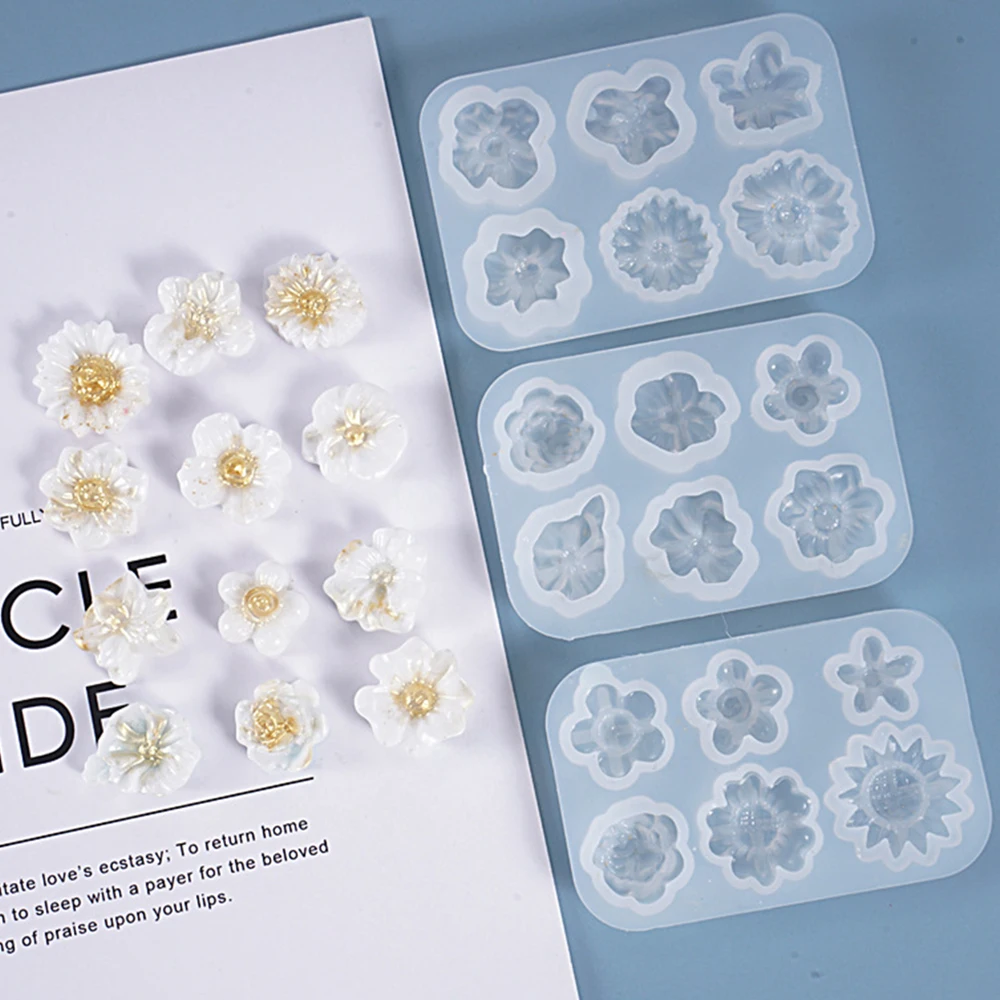 

Форма силиконовая для изготовления эпоксидной смолы в форме маленького цветка, 1 шт.