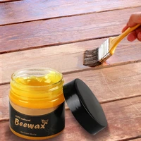 solid organic natural pure bee wax wood wax polisher waterproof furniture care maintenance beeswax for household home cleaning