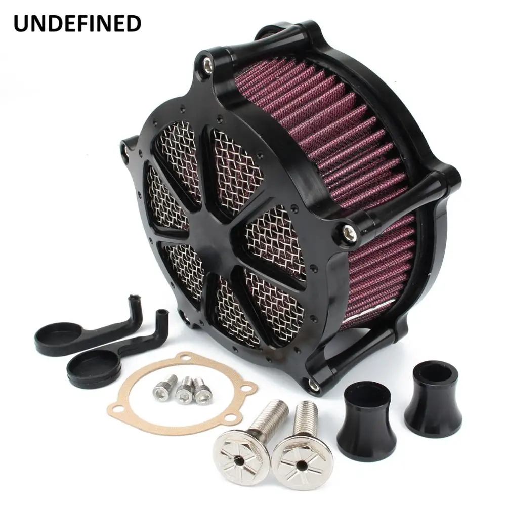Motorcycle CNC Air Filter Intake Cleaner System Kit for Harley Sportster Iron XL 883 1200 48 72 Fourty-Eight Superlow Black | Автомобили и