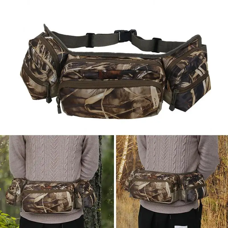 

Outdoor Camouflage Hunting Waist Bag Multi Pockets for Camping Hunting