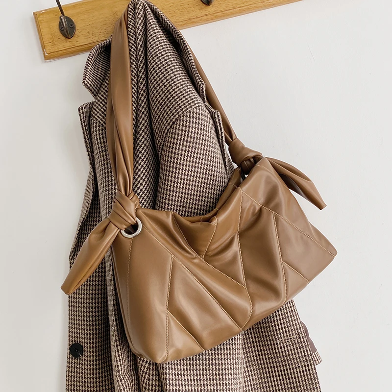 

Маленькие сумки через плечо из искусственной кожи с геометрической вышивкой и ниткой для женщин 2021 качественные женские фирменные сумки Су...