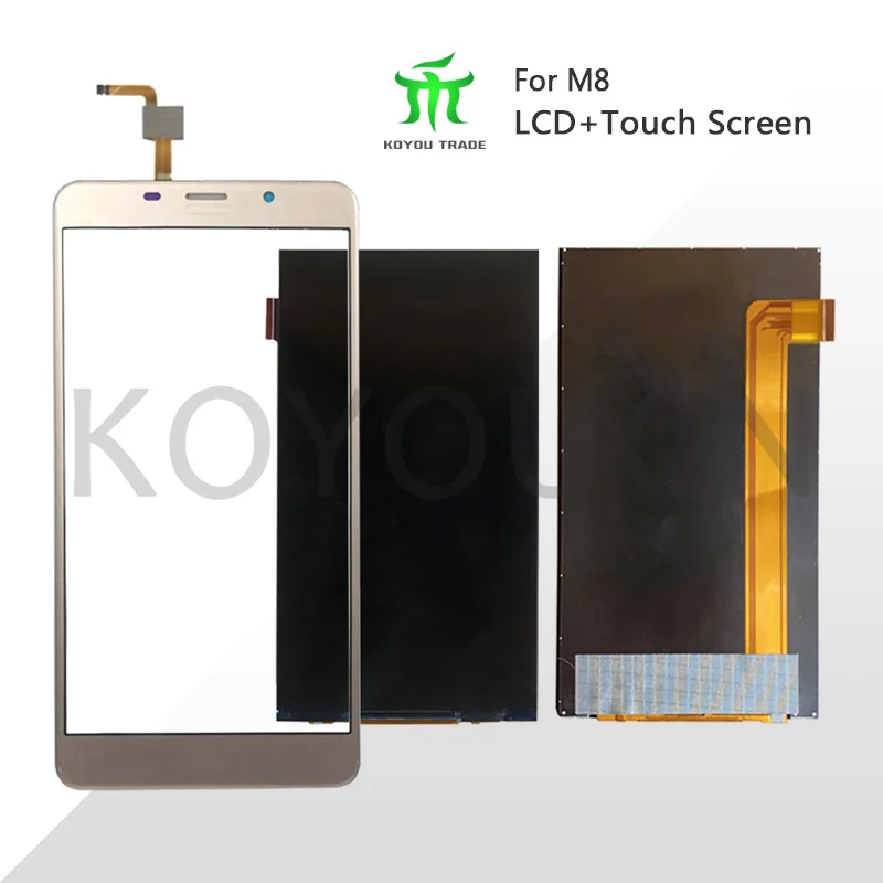 Черный/золотой для Leagoo M8 ЖК дисплей + сенсорный экран дигитайзер Запасные части Pro