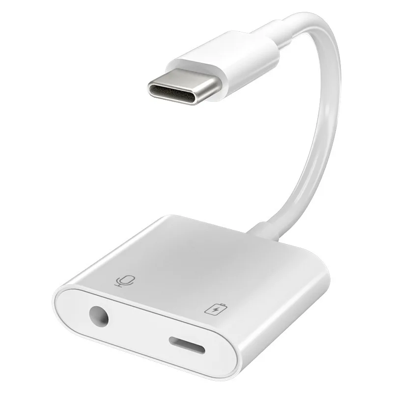 

Applicable to Apple 11 Headphone Adapter Type-c Transfer Charging, Eating Chicken and Listening to Songs 3.5mm Audio Data Cable