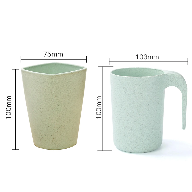 Пшеница PP материал воды чашки зубная щетка держатель стиральная стаканчик для