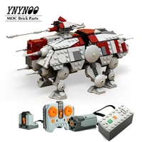 new star plan walking at te rc space wars moc building block bricks diy assembly construction model toys for christmas gifts