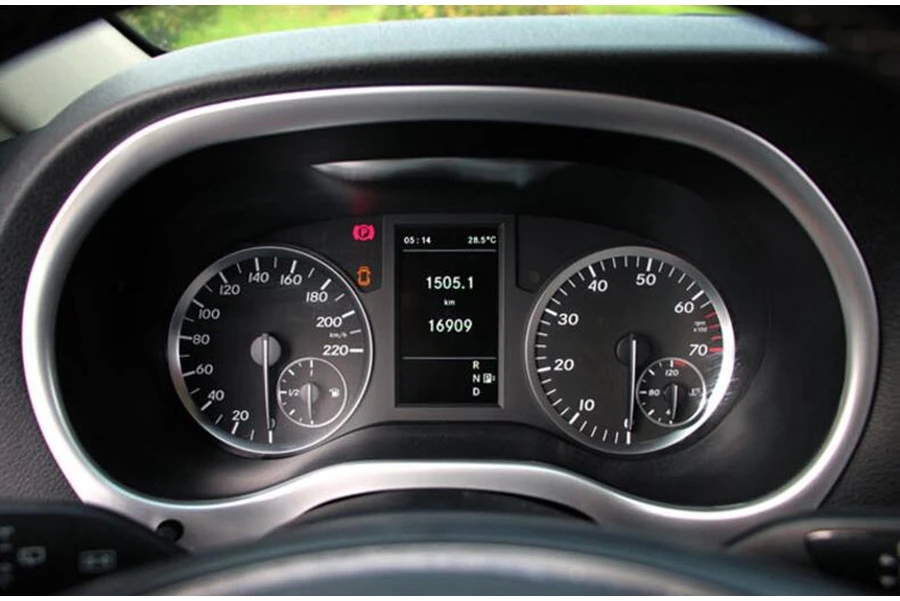 Авто аксессуар приборная панель экран рамка Крышка отделка ABS подходит для Mercedes Benz Vito W447- матовый