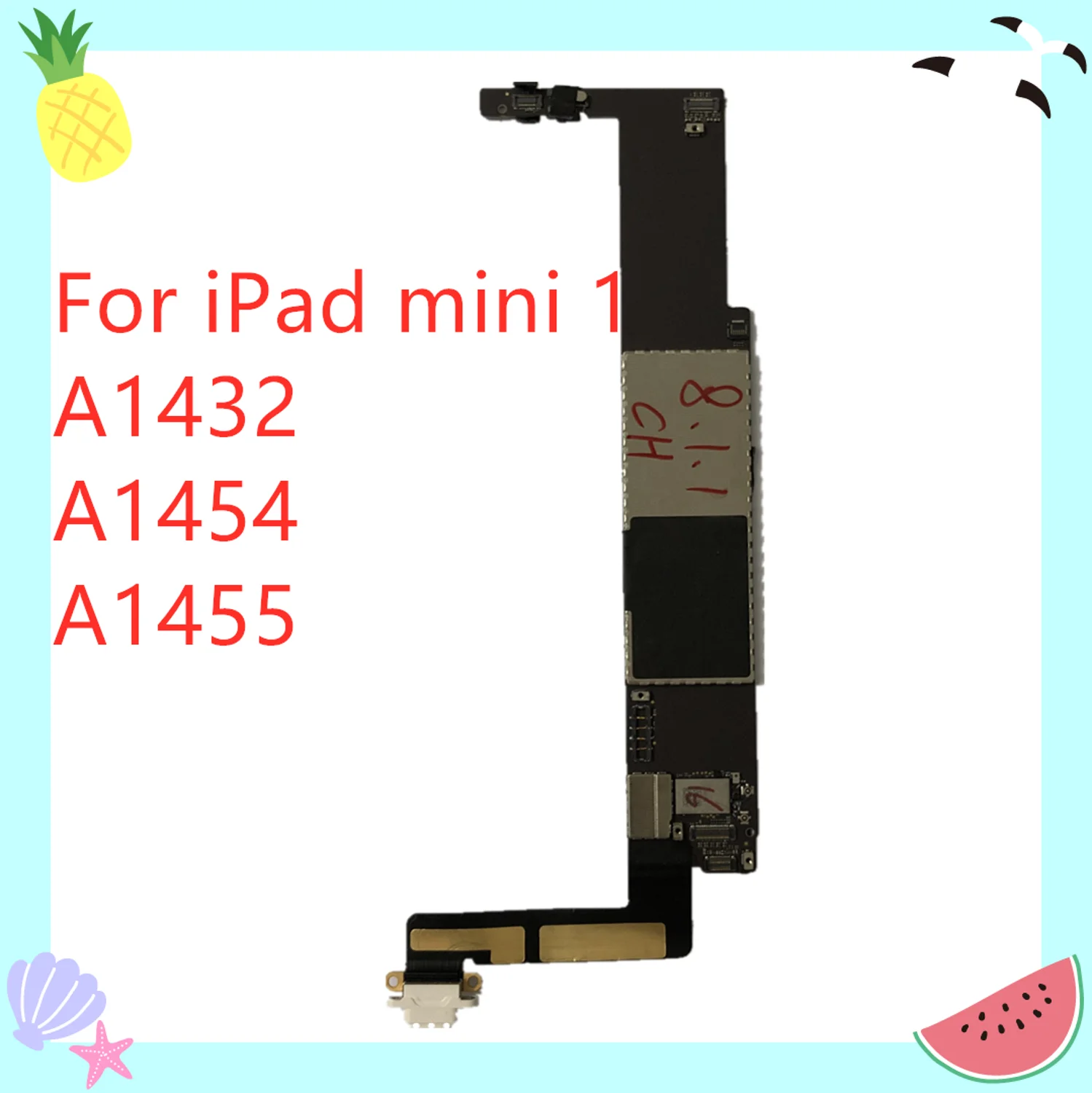 

100% протестированная материнская плата для Ipad mini1 Wifi разблокированные логические платы для Ipad mini 1 сменная материнская плата с чипами A1432
