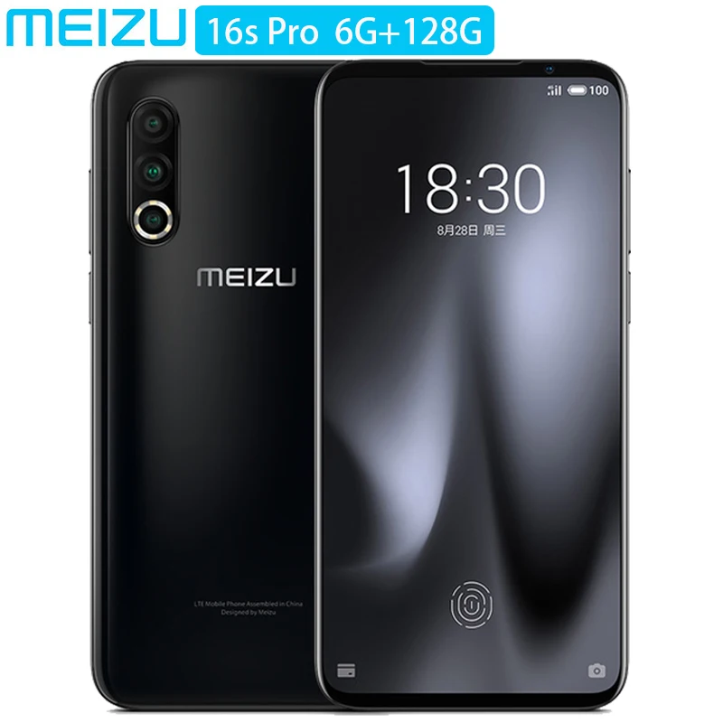 Новое поступление Meizu 16S Pro VOLTE 4G LTE 6G 128G Snapdragon 855 Plus Octa Core 6 2 &quotFHD + NFC сотовый