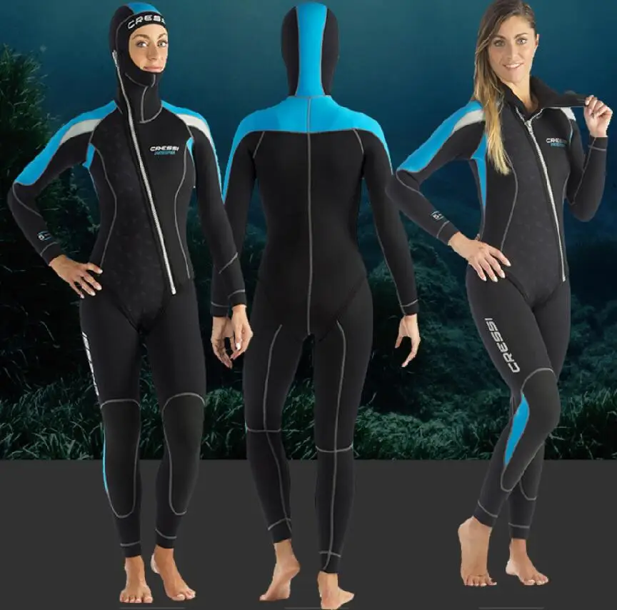 CRESSI мужские и женские гидрокостюмы 5 мм|Комбинезоны| |