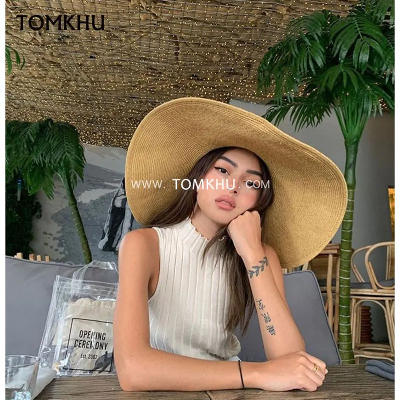 2020 Hot Sale Big Brim Straw Hat Female 