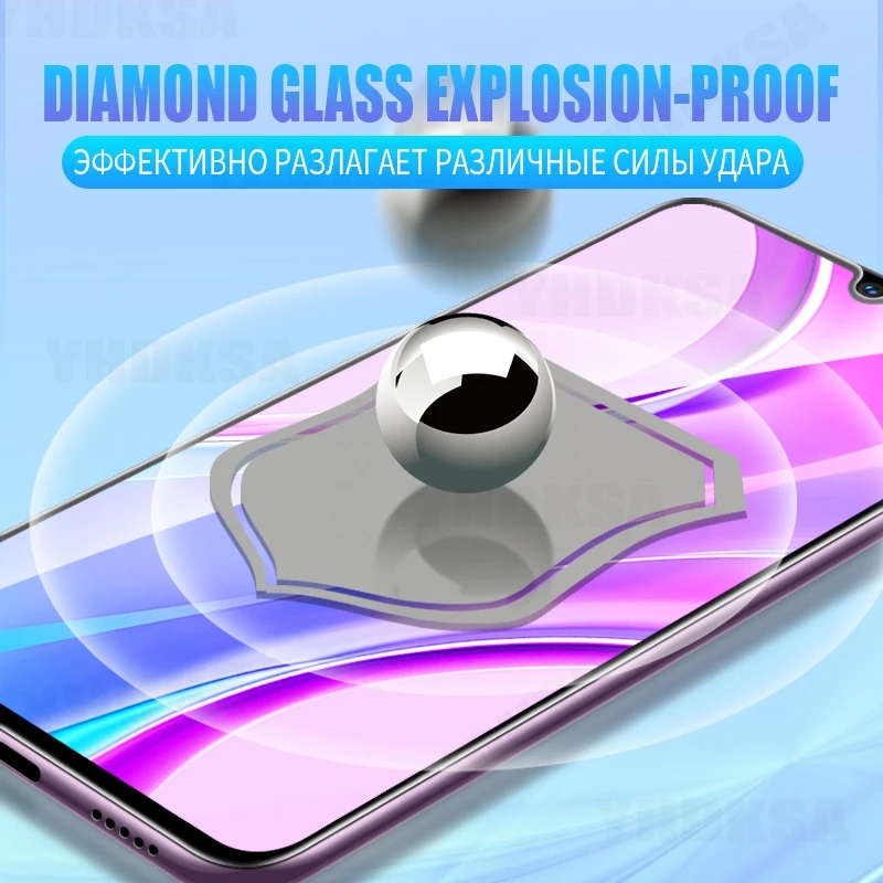 Защитное стекло 9D для Xiaomi Redmi 9 9A 9C 9T 8 8A Note 7 10 Pro 8T 9S закаленное | Мобильные телефоны