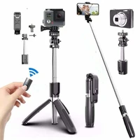 new selfie stick multi function adjustable bluetooth remote control self timer pole tripod mobile phone live bracket