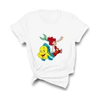 Футболка женская с коротким рукавом и принтом маленькая Русалочка Ариэль