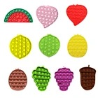 Игрушки-фиджеты для взрослых и детей, с нажимными пузырями, с рисунком арбуза, сенсорные, игрушка для аутистов, для снятия стресса