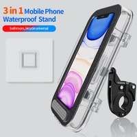3in1 bike phone holder waterproof 360%c2%b0rotation mobile phone holder for bike scooter motorcycle phone mount with wall mount