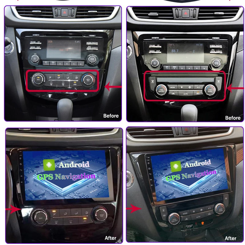 Android 9 0 для Nissan Qashqai X Trail 13 16 реверсивное изображение на борту DVD навигатор