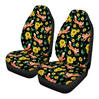 2pcs cartoon fox print design for car seat protector automotive interior accessories front seats cushions