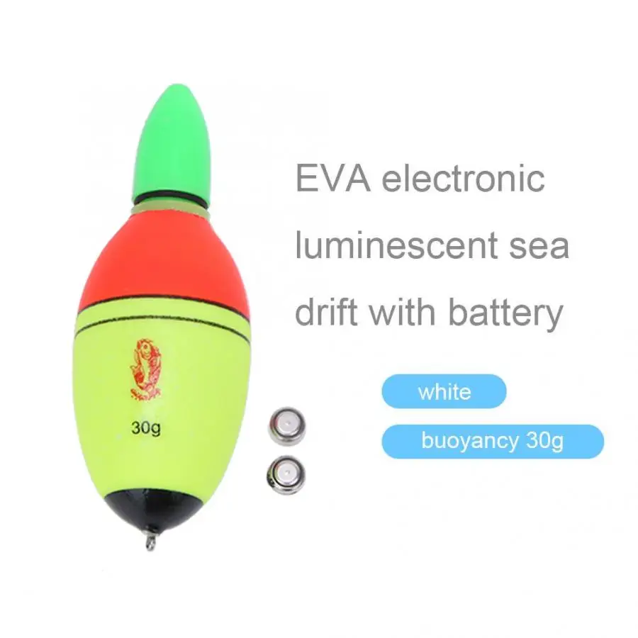 1 шт. Новый 30 г поплавок для ночной рыбалки Электрический EVA светодиодный отличный