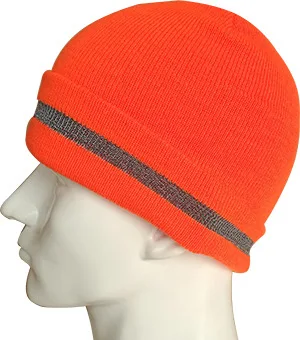 

Светоотражающая шапка яркого цвета, зимняя безопасная вязаная шапка для ночного бега, теплая шапка с манжетами, неоновая, желтая, оранжевая, черная, для улицы