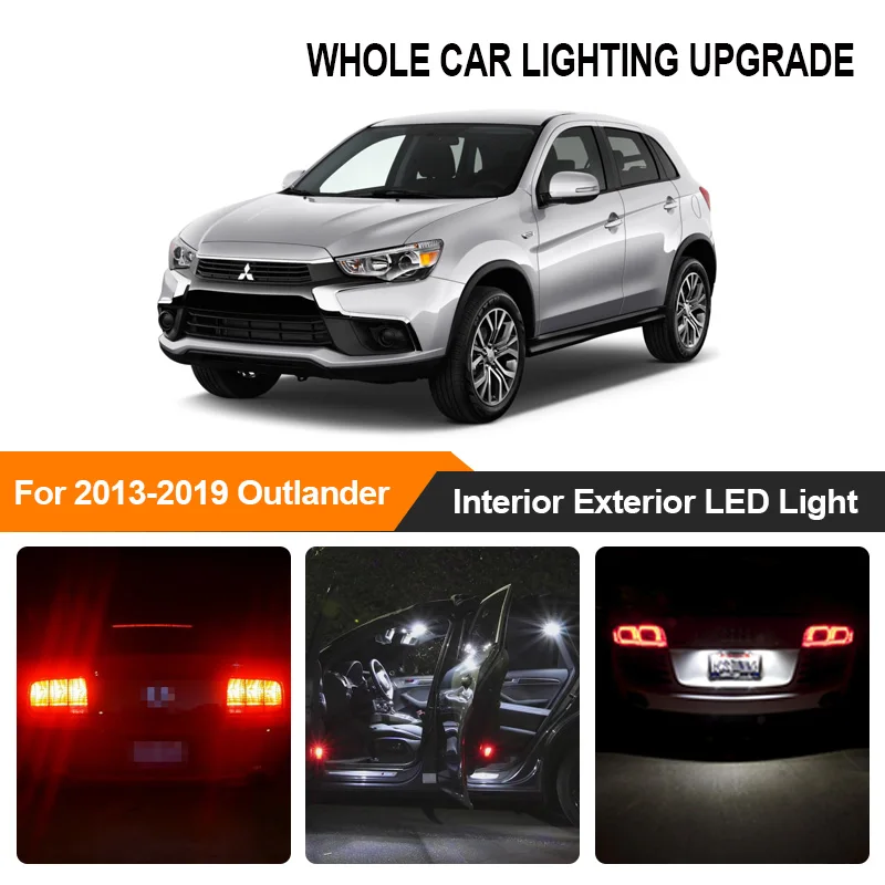 Белый Янтарный Автомобильный светодиодный светильник с обратной парковкой для