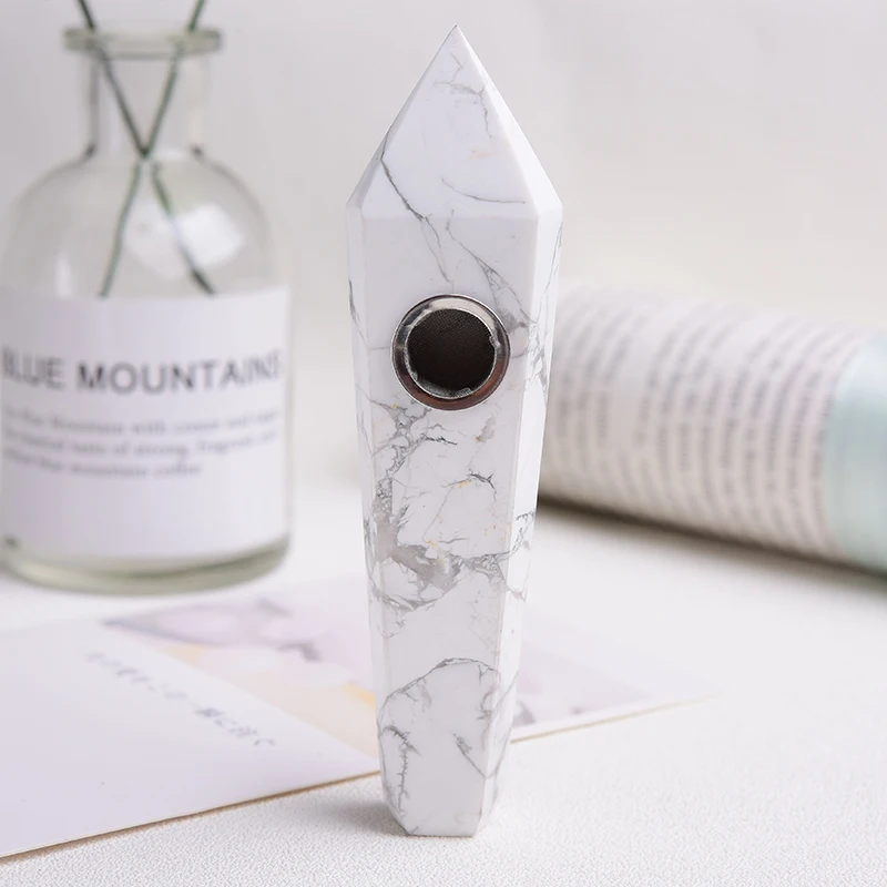 1 шт. курительная трубка из натурального камня для табака портативный ручной