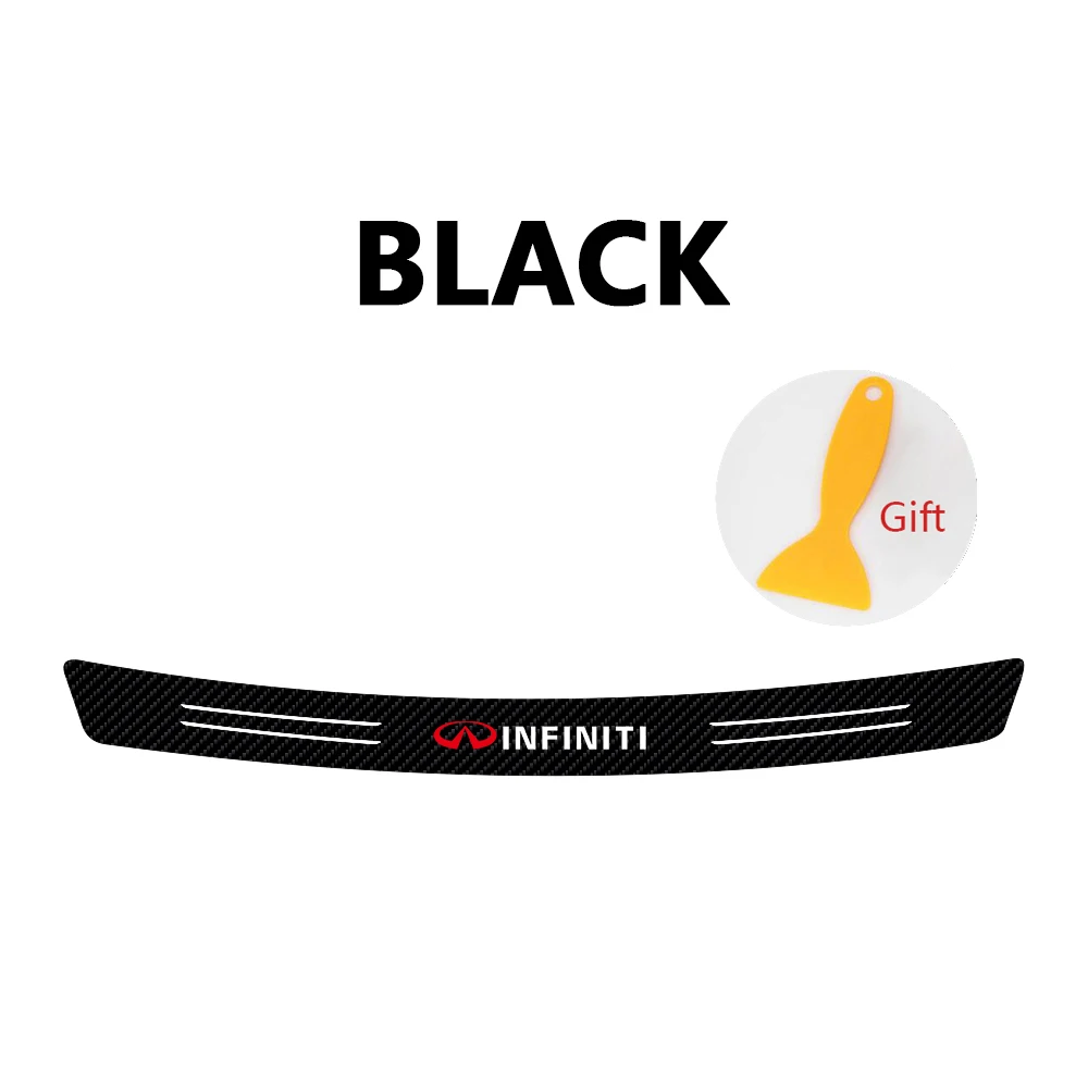 Автомобильный Стайлинг, наклейки для защиты заднего бампера, нагрузка по краю багажника, Защитная Наклейка для INFINITI IPL QX30 QX50 QX60 QX70 QX80 Q30 Q50 Q60 Q70