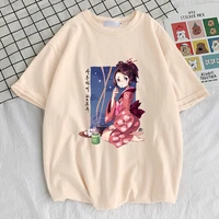 japanes cartoon character printing mens t shirts style oversize t shirt fashion crewneck tshirt simplicity loose man tees shirt
