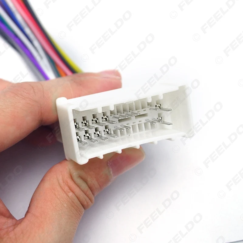 FEELDO 10 шт. автомобильный OEM аудио стерео 19Pin жгут проводов адаптер для Hyundai/KIA (05 ~ 08)