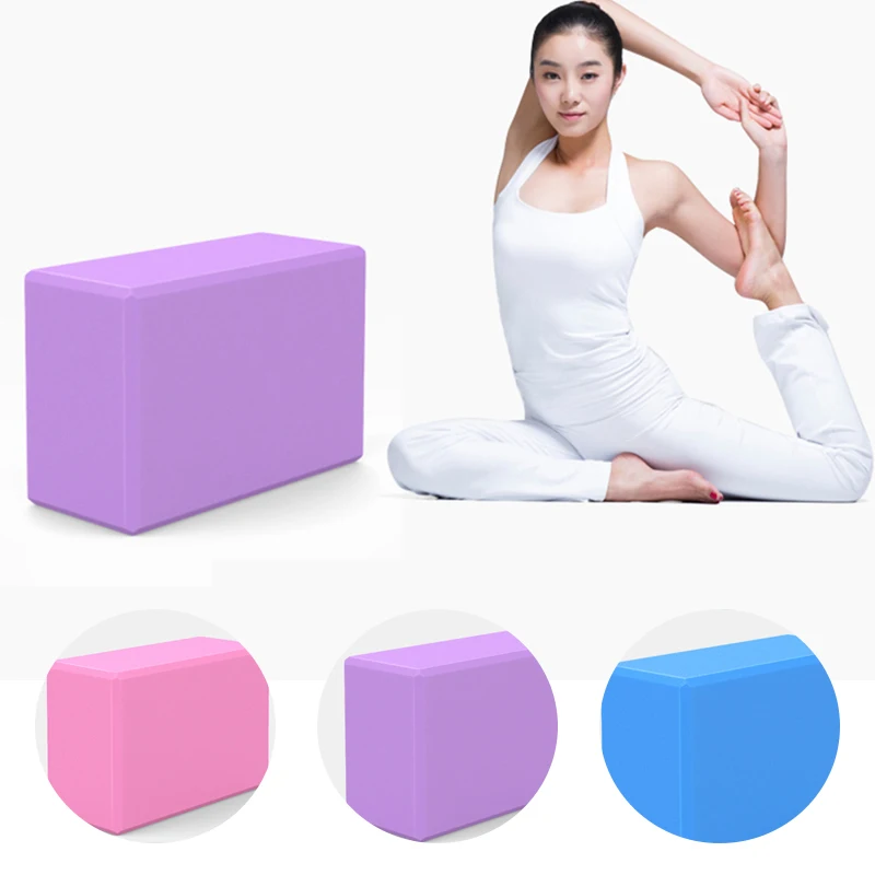 

23*15*7.5cm Pilates EVA Yoga Block for yoga fitness accessories Exercise Foam Workout equiments for yoga Yoga brick 3 color