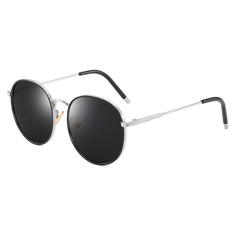 Женские винтажные солнцезащитные очки YSO розовые поляризационные Круглые с