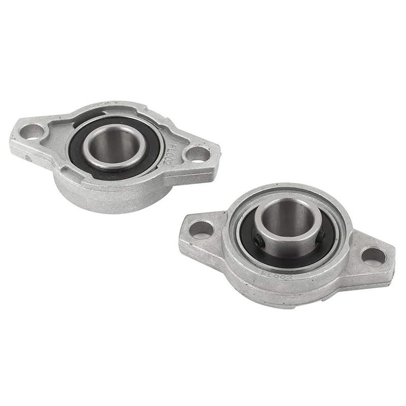 

New KFL002 FL002 Self Aligning Pillow Block Flange Bearing 15mm 2PCS
