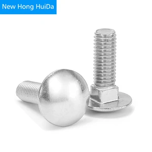 Carriage Bolt Coach Screw Truss Round Head Square Neck for Shelf Desk Furniture 304 Stainless Steel M4 M5 M6 M8 M10 M12
